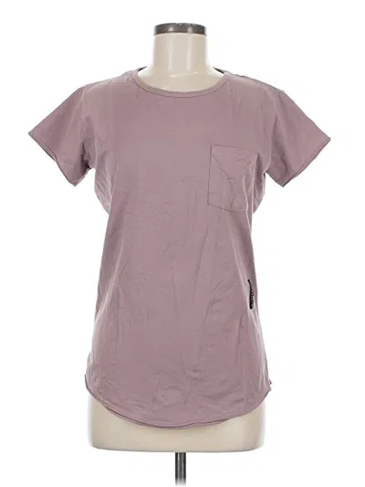 Pre-owned Alphalete Athletics Short Sleeve T-shirt In Purple