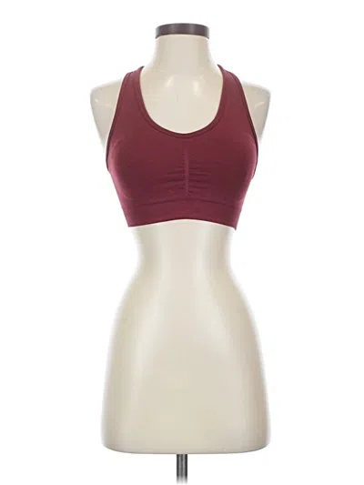 Pre-owned Alphalete Athletics Sports Bra In Burgundy