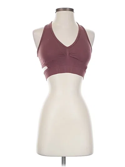 Pre-owned Alphalete Athletics Sports Bra In Burgundy