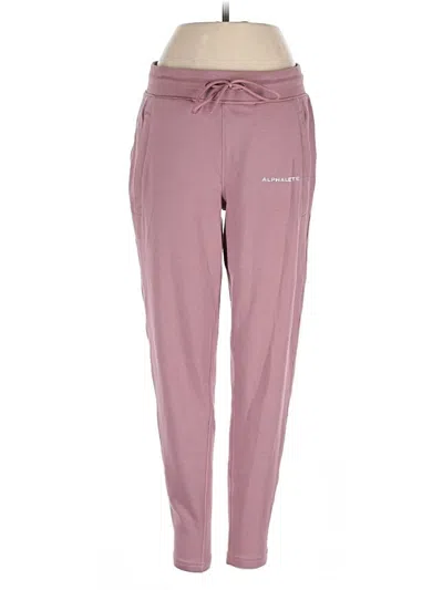 Pre-owned Alphalete Athletics Sweatpants In Pink