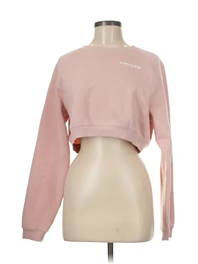 Pre-owned Alphalete Athletics Sweatshirt In Pink