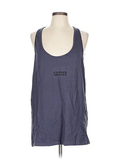 Pre-owned Alphalete Athletics Tank Top Blue Halter Neckline Tops