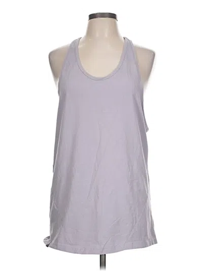 Pre-owned Alphalete Athletics Tank Top Gray Halter Neckline Tops
