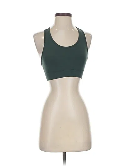 Pre-owned Alphalete Athletics Tank Top Green Halter Neckline Tops