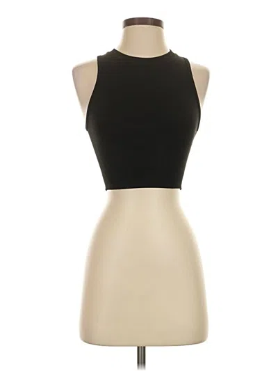 Pre-owned Alphalete Athletics Tank Top Tan Halter Neckline Tops