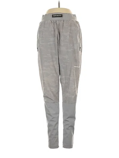 Pre-owned Alphalete Athletics Track Pants In Gray