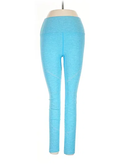 Pre-owned Alphalete Athletics Yoga Pants In Blue