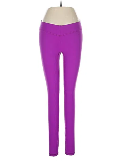 Pre-owned Alphalete Athletics Yoga Pants In Purple