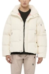Alphastyle Leverett Cropped Down Puffer In Neutral