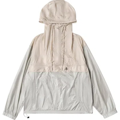 Alphastyle Lodi Water Repellent Lightweight Anorak Jacket In Gray