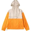Alphastyle Lodi Water Repellent Lightweight Anorak Jacket In Orange