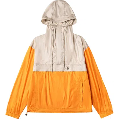 Alphastyle Lodi Water Repellent Lightweight Anorak Jacket In Orange
