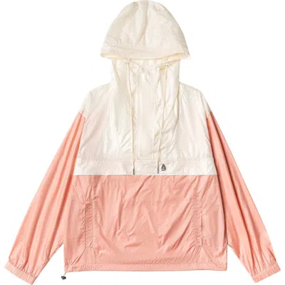Alphastyle Lodi Water Repellent Lightweight Anorak Jacket In Pink