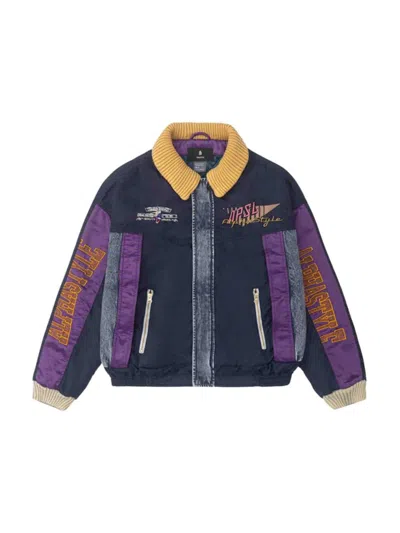 Alphastyle Men's Chatfield Padded Barn Jacket In Navy
