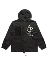 Alphastyle Men's Owasco Hooded Parka Jacket In Black