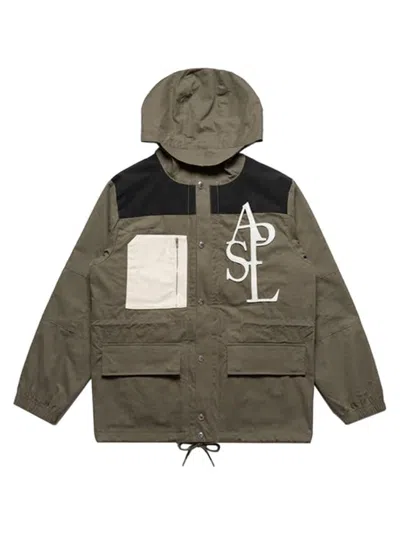 Alphastyle Men's Owasco Hooded Parka Jacket In Dark Olive