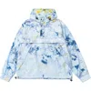 Alphastyle Owais Tie Dye Hooded Anorak Jacket In Blue