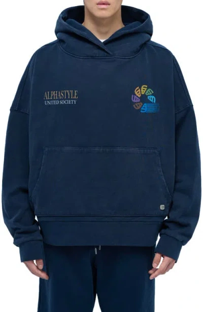 Alphastyle United Hood In Blue