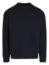 Alphatauri Embossed-logo Crew-neck Sweatshirt In Black