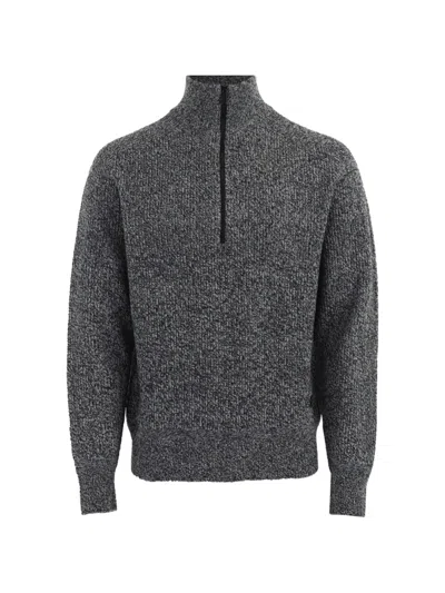 Alphatauri Fenla Half-zip Sweater In Gray