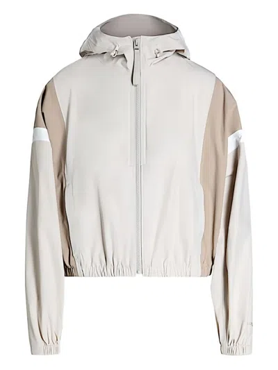 Alphatauri Hooded Panelled Jacket In Gray