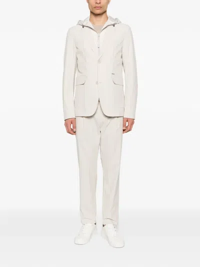 Alphatauri Hooded Pocket Blazer In White