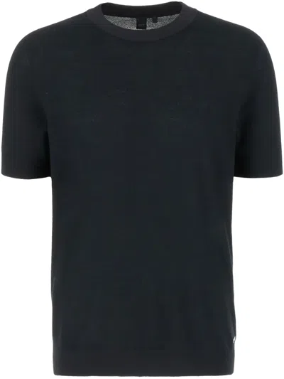 Alphatauri Knitted T-shirt In Black