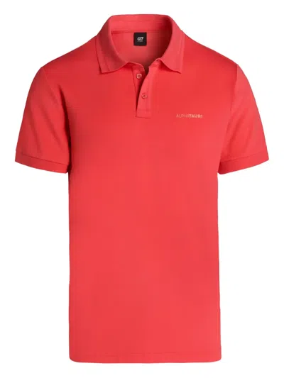 Alphatauri Logo-detail Polo Shirt In Red
