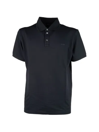 Alphatauri Logo-print Polo Shirt In Black