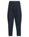 Alphatauri Man Pants Midnight Blue Size 33 Cotton, Viscose, Elastane