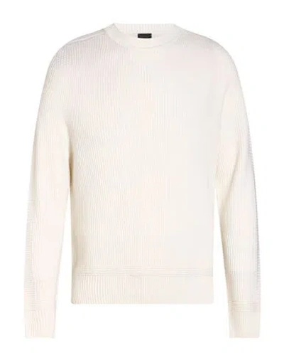 Alphatauri Man Sweater Cream Size S Wool In White