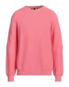 Alphatauri Man Sweater Salmon Pink Size Xl Polyamide