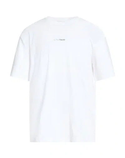 Alphatauri Man T-shirt White Size S Cotton In Multi