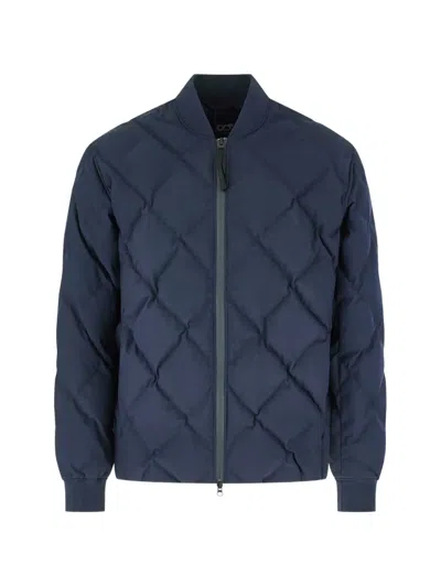 Alphatauri Octal V1.y9.02 Quilted Bomber Jacket In Blue