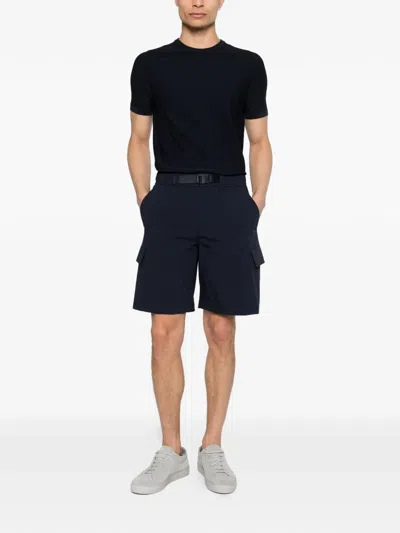 Alphatauri Plex Belt Cargo Shorts In Blue