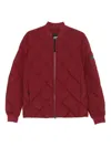 Alphatauri Quilted Zip-up Jacket In Red