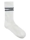 Alphatauri Ribbed-band Socks In White