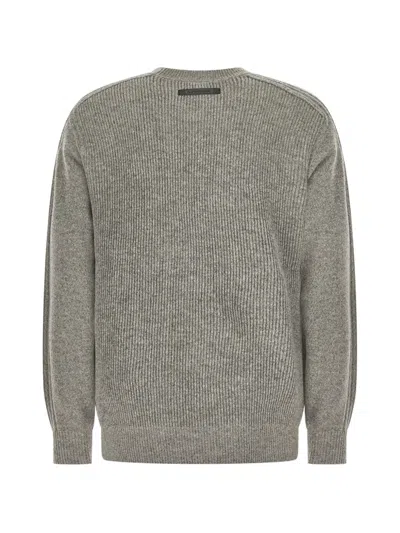 Alphatauri Ribbed-knit Wool Sweater In Gray