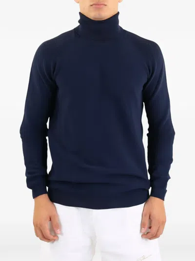 Alphatauri Roll-neck Sweater In Blue