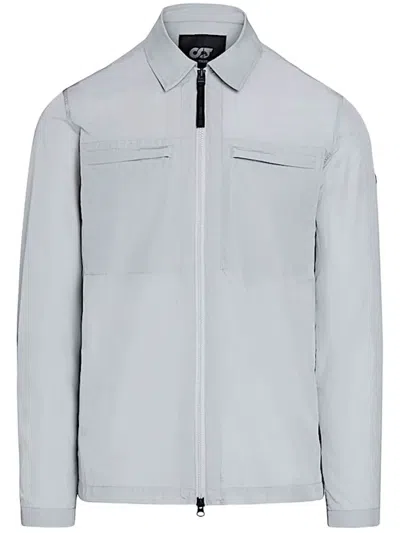 Alphatauri Zip-up Shirt Jacket In Grey