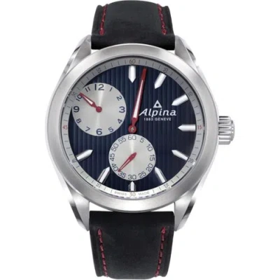Pre-owned Alpina Al-650nssr5e6 Men's Regulator Blue Dial Automatic Watch
