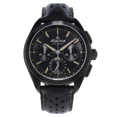 Alpina Alpiner 4 Chronograph Automatic Men's Watch 760bbg5fbaq6 In Black