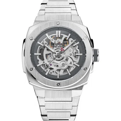 ALPINA ALPINA ALPINER EXTREME SKELETON AUTOMATIC BRACELET WATCH, 39MM