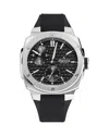 Alpina Men's Swiss Automatic Alpiner Extreme Regulator Black Rubber Strap Watch 41mm In Black