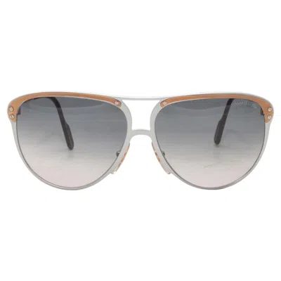 Pre-owned Alpina Grey & Gold  Metal Aviator Sunglasses In Gray