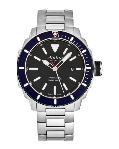 Alpina Men's Seastrong Diver Watch In Metallic