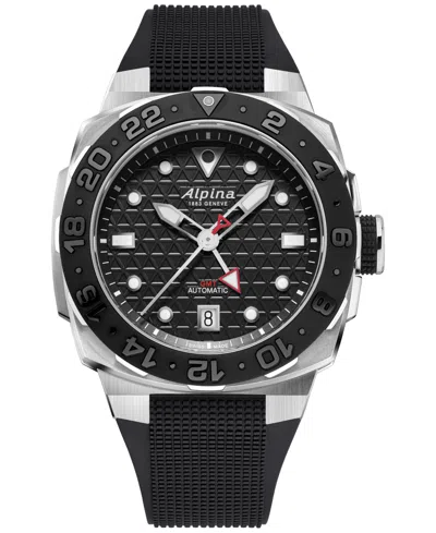 Alpina Seastrong Diver Extreme Automatic Gmt 40mm In Black