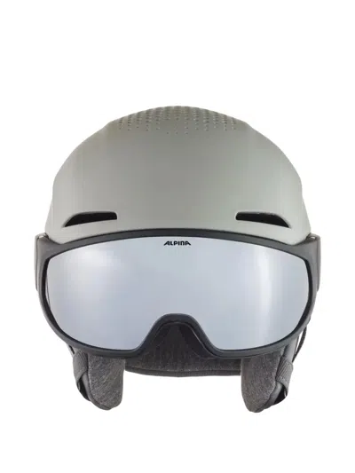 Alpina Perforated-detail Helmet In Brown