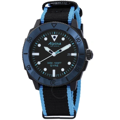 Alpina Seastrong Diver Gyre Automatic Black Dial Men's Watch Al-525lbn4vg6 In Black / Blue