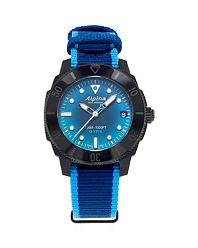 Alpina Seastrong Gyre Diver Watch, 36mm In Blue